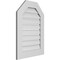 Ekena Millwork Octagonal Top Surface Mount PVC Gable Vent: Functional, w/ 3-1/2"W x 1"P Standard Frame, 22"W x 30"H GVPOT22X3001SF - alternate 4